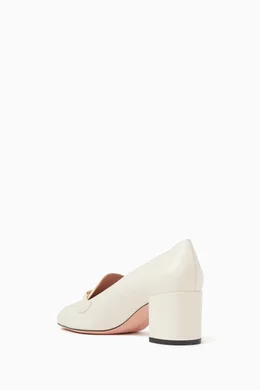 Buy Bally Neutral Obrien 50 Pumps in Leather for Women in UAE Ounass