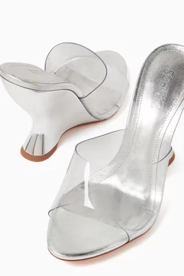 Schutz clear wedge top