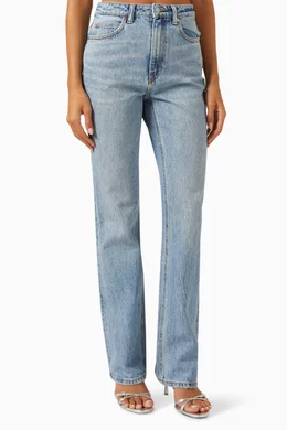 Buy Alexander Wang.t Blue High rise Slim fit Jeans in Denim for