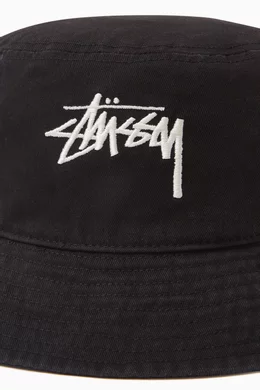 Stussy stock new arrivals bucket hat black