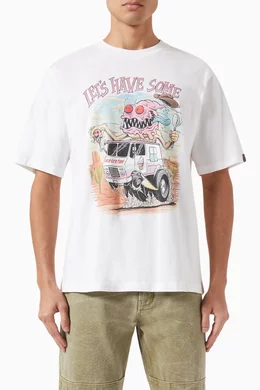 Buy Ice Cream White Ice Cream Truck T shirt in Cotton for Men in UAE Ounass