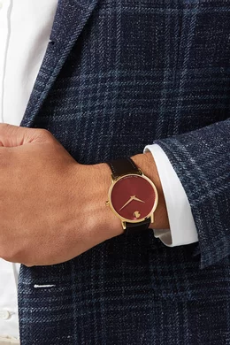 Buy Movado Red Museum Classic Quartz Watch 40mm for Men in UAE