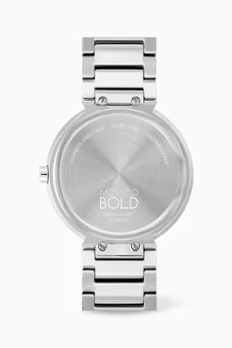 Movado silver watch cheap