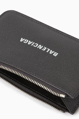 Buy Balenciaga Grey Cash Large Long Coin Card Holder in