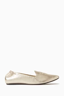 Tory burch metallic best sale shoes