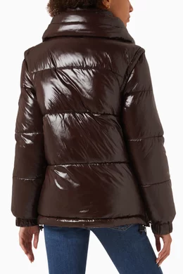 Kendall & kylie online nylon puffer jacket