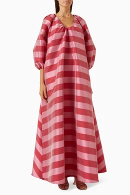 Long sales striped dress