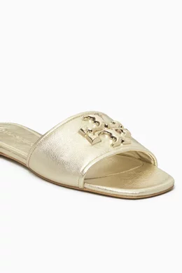 Tory burch gold discount slides