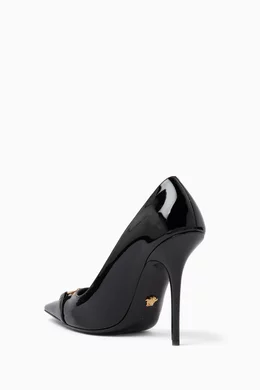 Patent leather high heels top