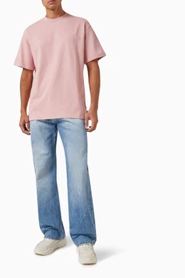 Pink t shirt blue jeans cheap