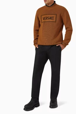 Vintage versace logo sale sweatshirt