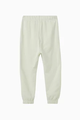 Buy Calvin Klein Green Monogram Sweatpants in Organic Cotton Blend for Girls in UAE Ounass