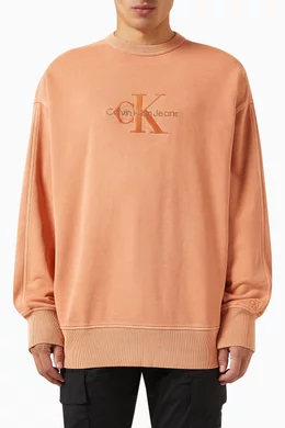 Calvin klein clearance sweatshirt orange