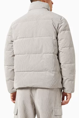 Calvin klein jeans puffer jacket with logo patch shop