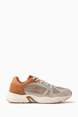 Orange calvin shop klein sneakers