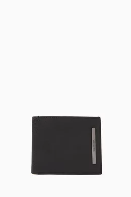 Buy Calvin Klein Black RFID Billfold Logo Wallet in Leather for