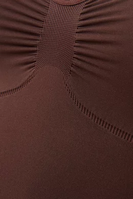 Buy SKIMS Brown Seamless Sculpt Thong Bodysuit for Women in UAE