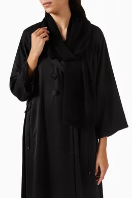 Lace coat abaya store