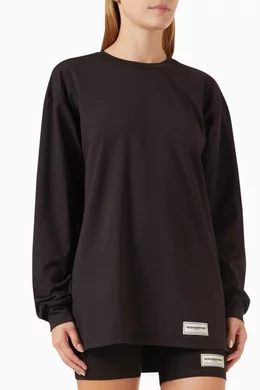 Buy The Giving Movement Black Long sleeve T shirt in Softskin100
