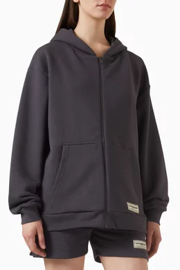 Oversized sales zip hoodie