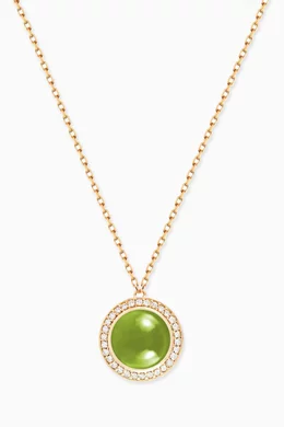Peridot sales necklace gold