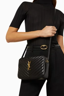 Saint laurent lou camera hot sale bag in quilted leather
