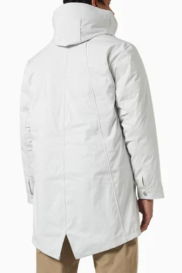 Buy Kith Blue Walton Lined Parka Jacket in Nylon-blend for Men in