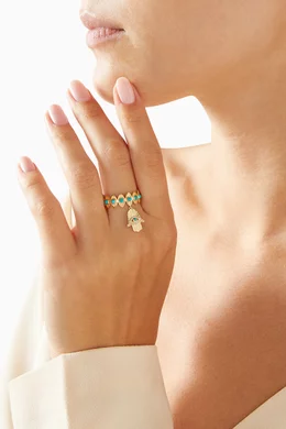 Gold ring cheap in hand