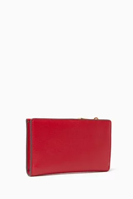Buy Kate Spade New York Red Morgan Bow Embellished Small Slim Bifold Wallet  in Saffiano Leather for Women in UAE | Ounass