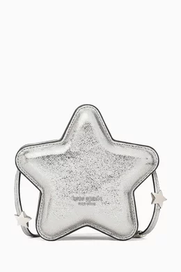 Buy Kate Spade New York Silver Micro Starlight Crossbody Bag in