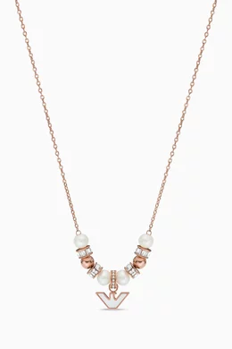 Armani rose deals gold necklace