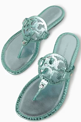 Tory burch hotsell green flip flops
