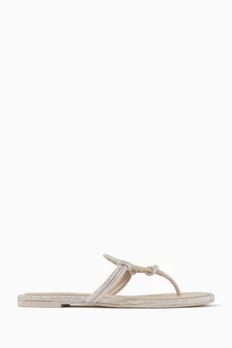 Tory burch grey 2025 sandals