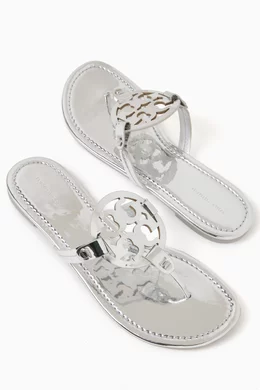 Buy Tory Burch Silver Miller Metallic Sandals for Women in UAE