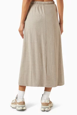 Drawstring grey deals jersey skirt