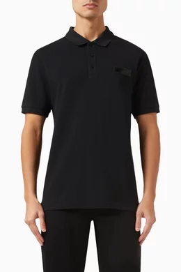 Moschino black polo shirt outlet