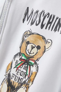 Cropped teddy bear on sale hoodie