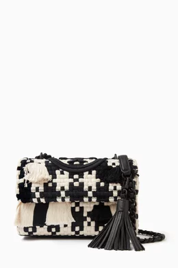 Fleming tweed on sale convertible shoulder bag