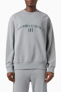 Armani exchange grey new arrivals sweatshirt