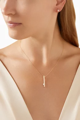 Gold bar deals pendant