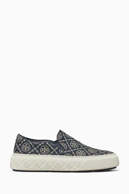 Tory burch black slip on sneakers outlet
