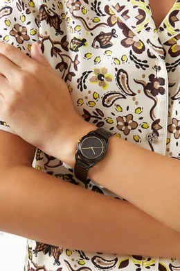 Tory burch mens gold & orange bracelet watch shop