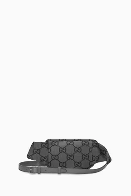 Buy Gucci Grey Large GG Belt Bag in Polyester for Women in UAE