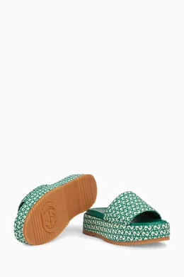 Gucci gg platform cheap slides