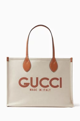 Gucci print tote bag hot sale
