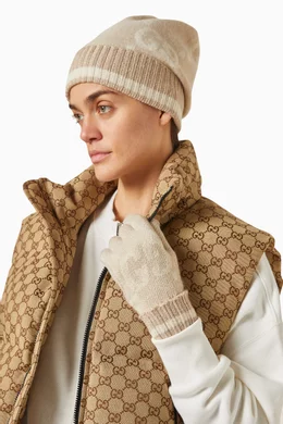 Gucci hat and sales scarf set womens