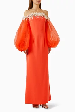 Orange dress hot sale for women