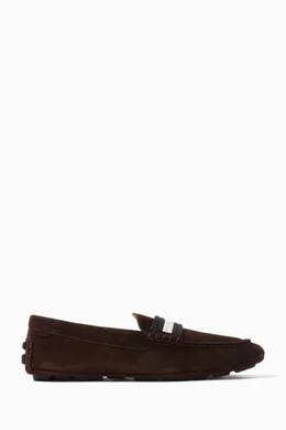 Bally top suede shoes
