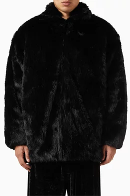 Balenciaga jacket fur shop