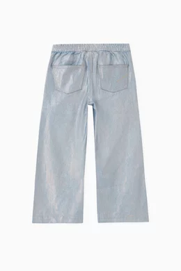 Buy Habitual Blue Iridescent Flared leg Jeans for Girls in UAE Ounass